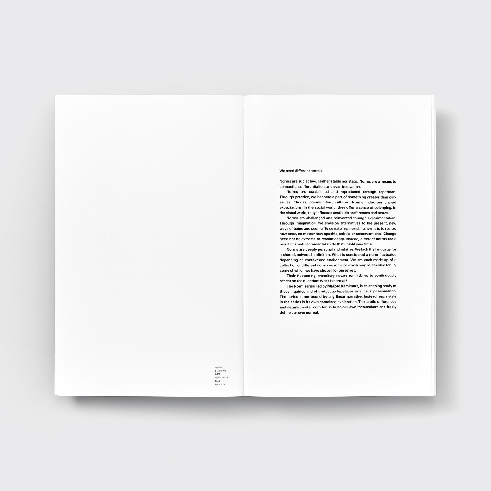 Developing Norm No. 15